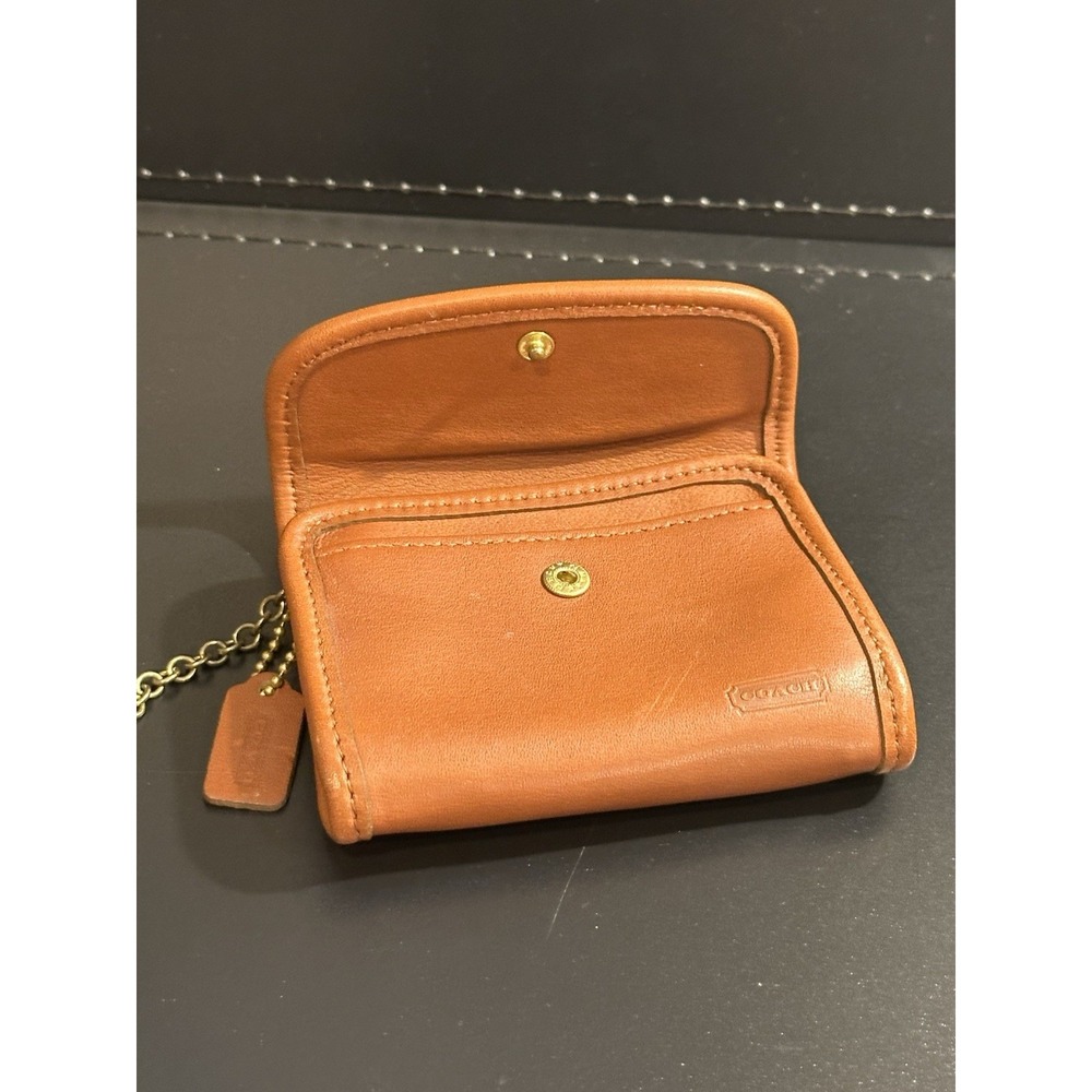 Vintage Coach Brown Leather Keychain Wallet - Picture 8 of 9